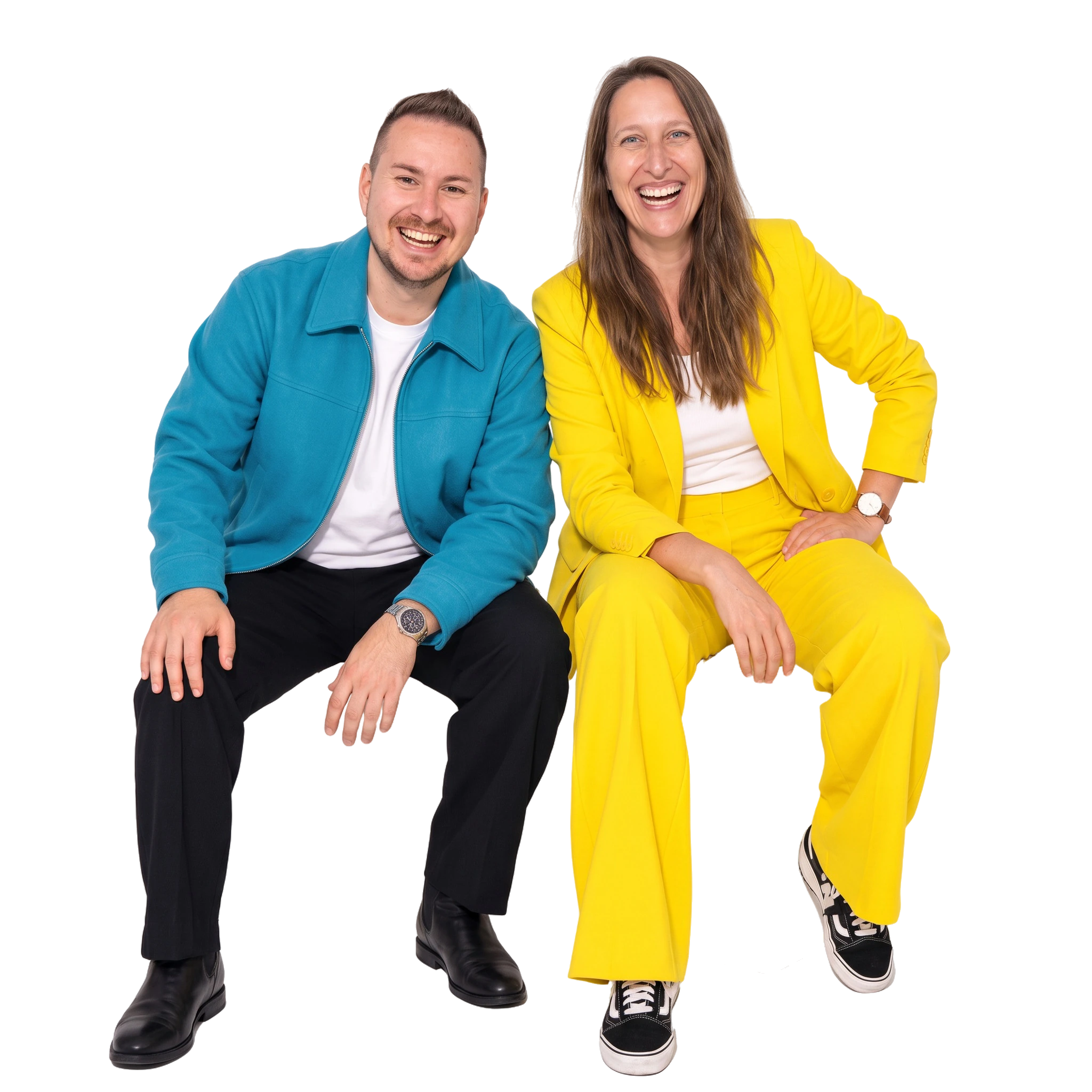 Dr. Vroni Hackl und Georg Neumann, Leitung der KI-Klausur